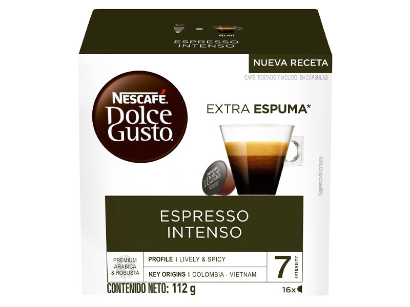 Nescafé Dolce Gusto, 12410068, Cápsulas de Espresso Intenso