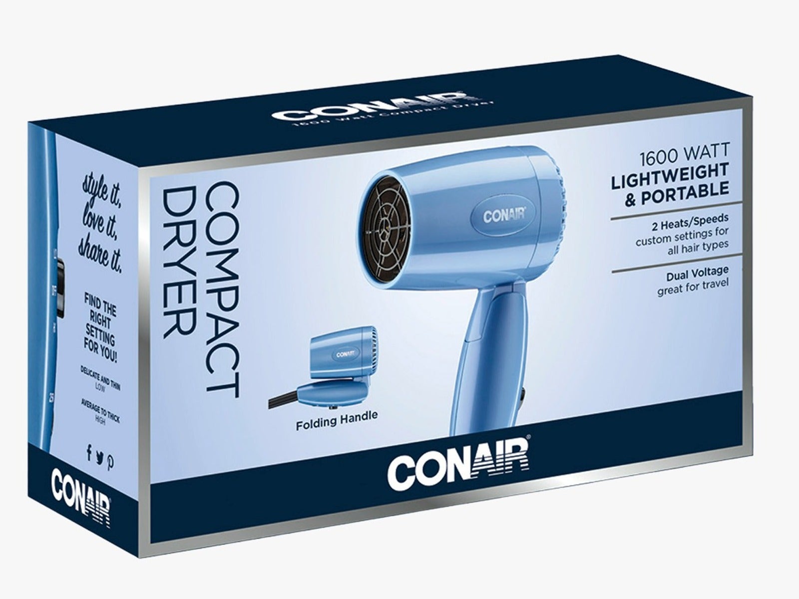 Secadora de pelo, Conair, 124N