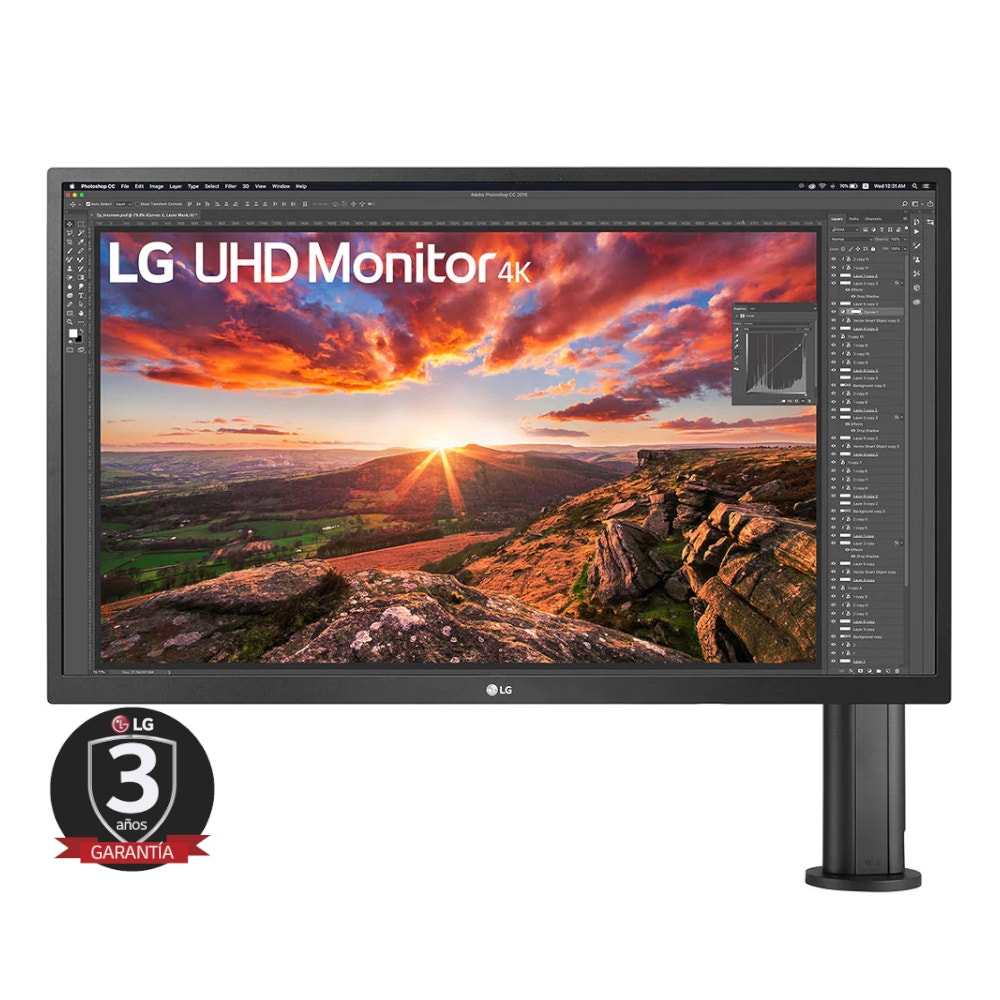 Monitor para computadora de 27" HD 4K