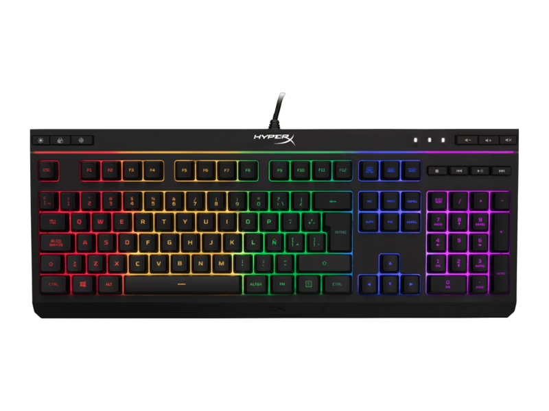 Teclado HyperX Alloy Core RGB Gaming Alámbrico con Iluminación (Negro)