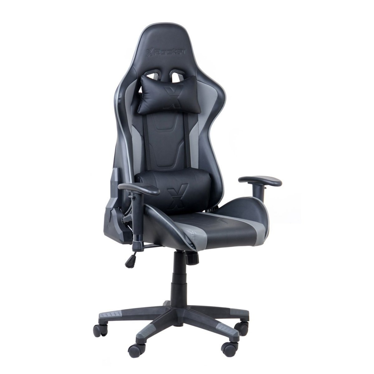 Silla Gaming X Rocker Bravo Ajustable (Negro/Gris)