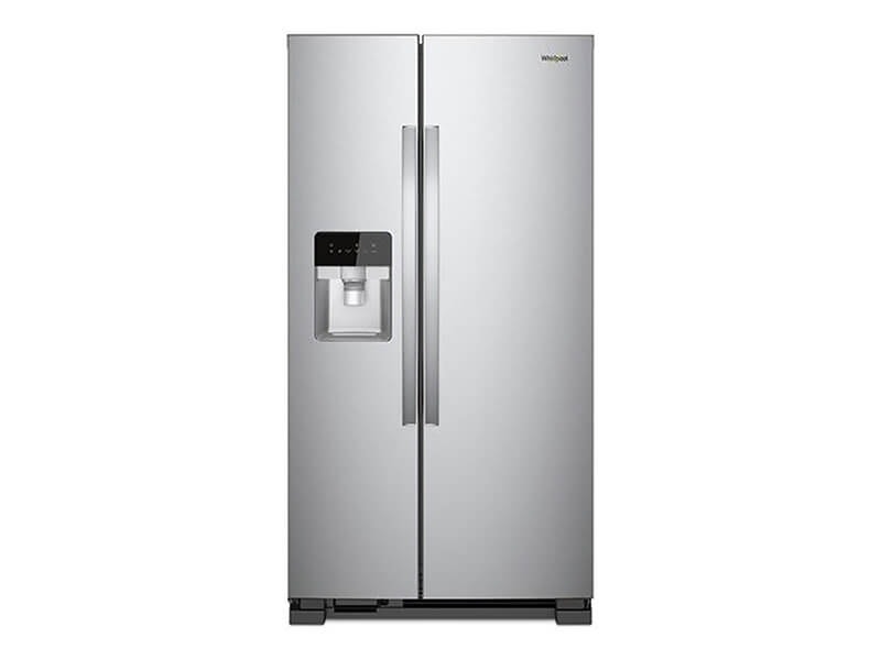 Refrigeradora side by side de 25' de capacidad, acero, Whirlpool 7WRS25SDHM.