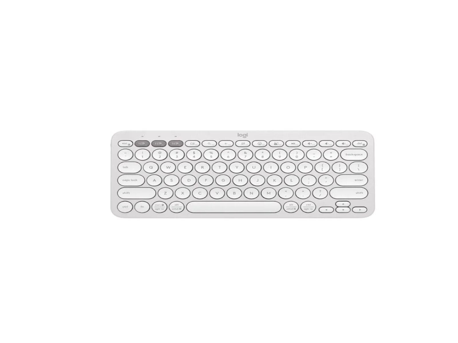 Teclado Logitech Pebble Keys 2 K380s Bluetooth Multidispositivo (Blanco)