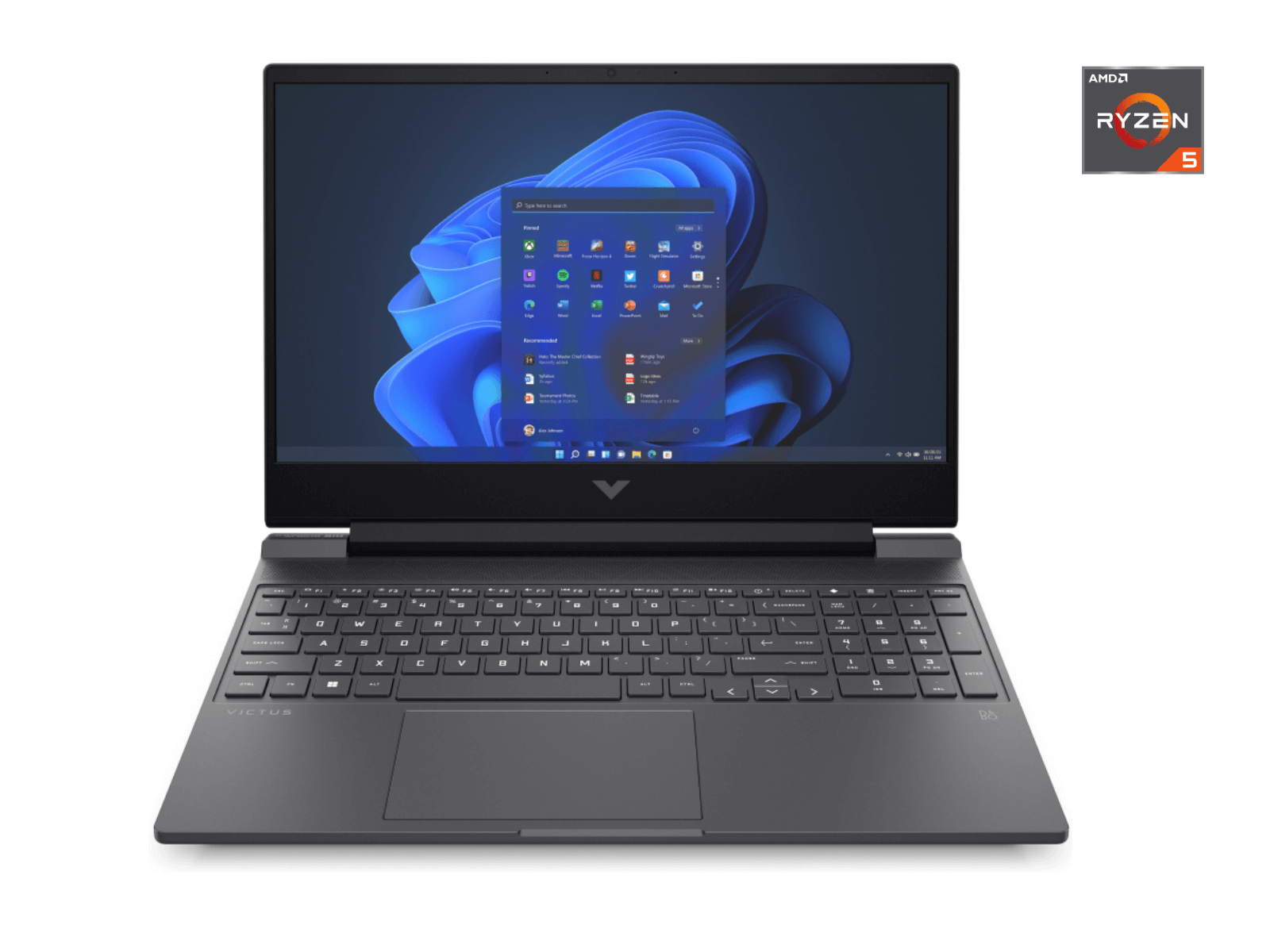 Laptop HP Victus 15-fb0142la de 15.6" FHD, AMD Ryzen 5 5600H, 16GB RAM, 512GB SSD, RTX 3050 4GB