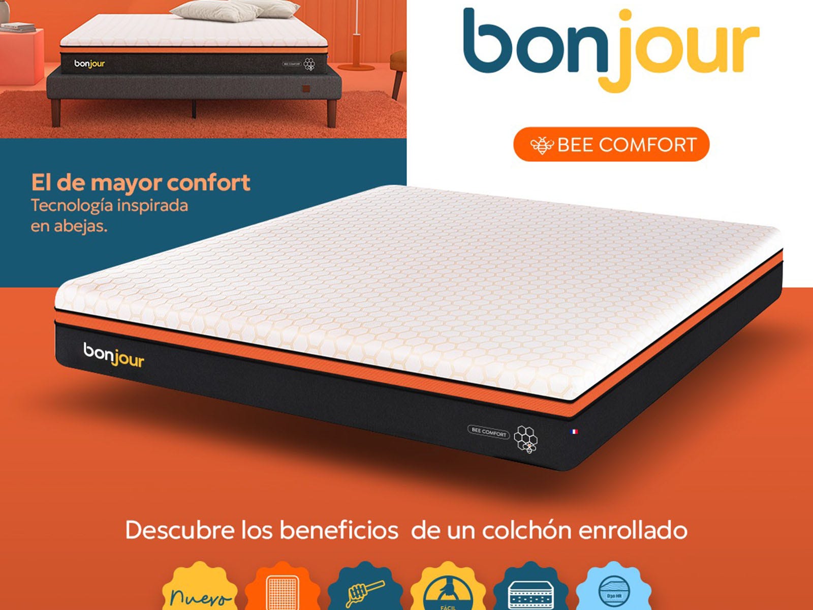 Colchón bee comfort king