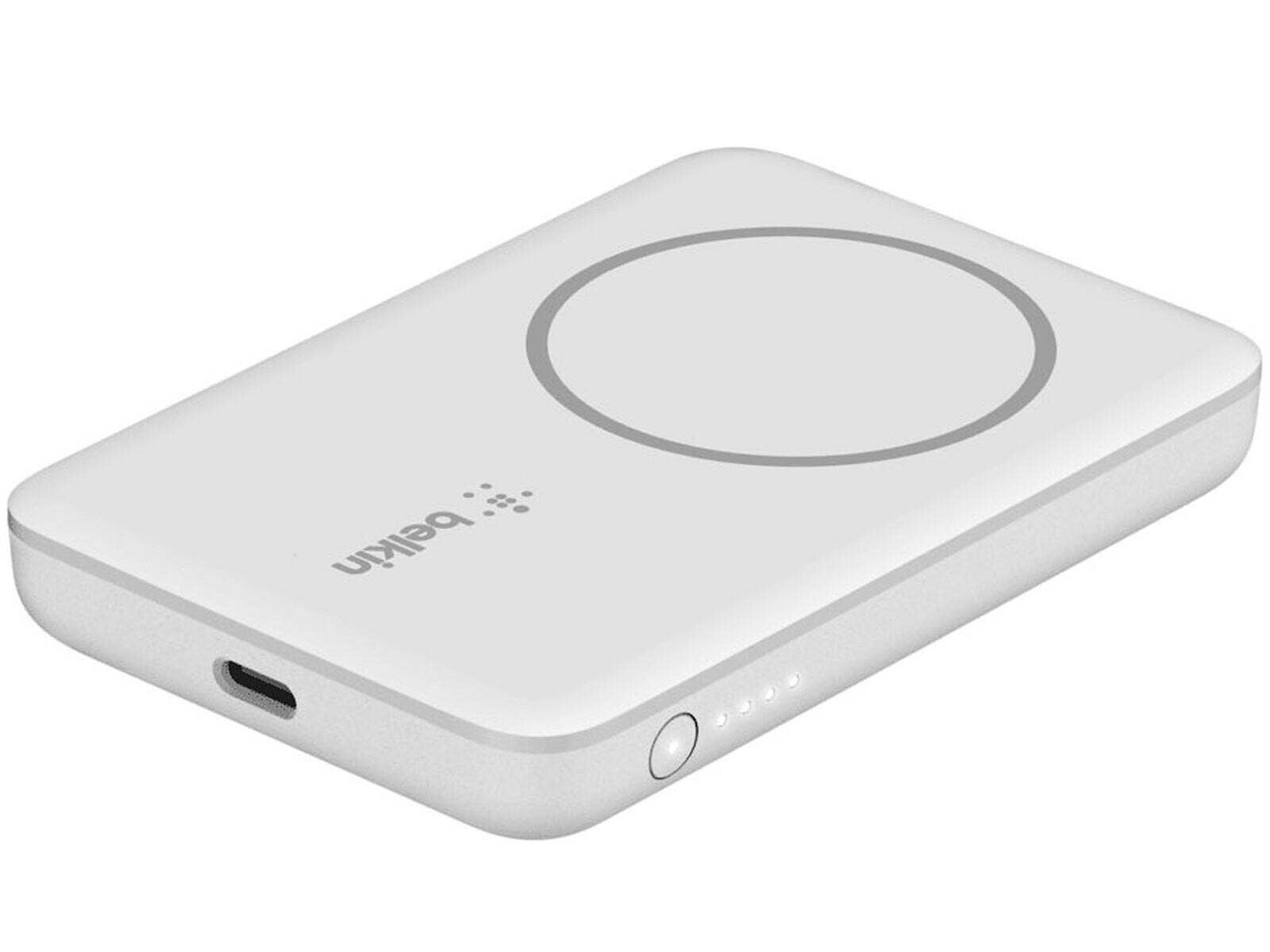 Belkin, Power Bank MagSafe con Stand 5,000mAh (Blanco)