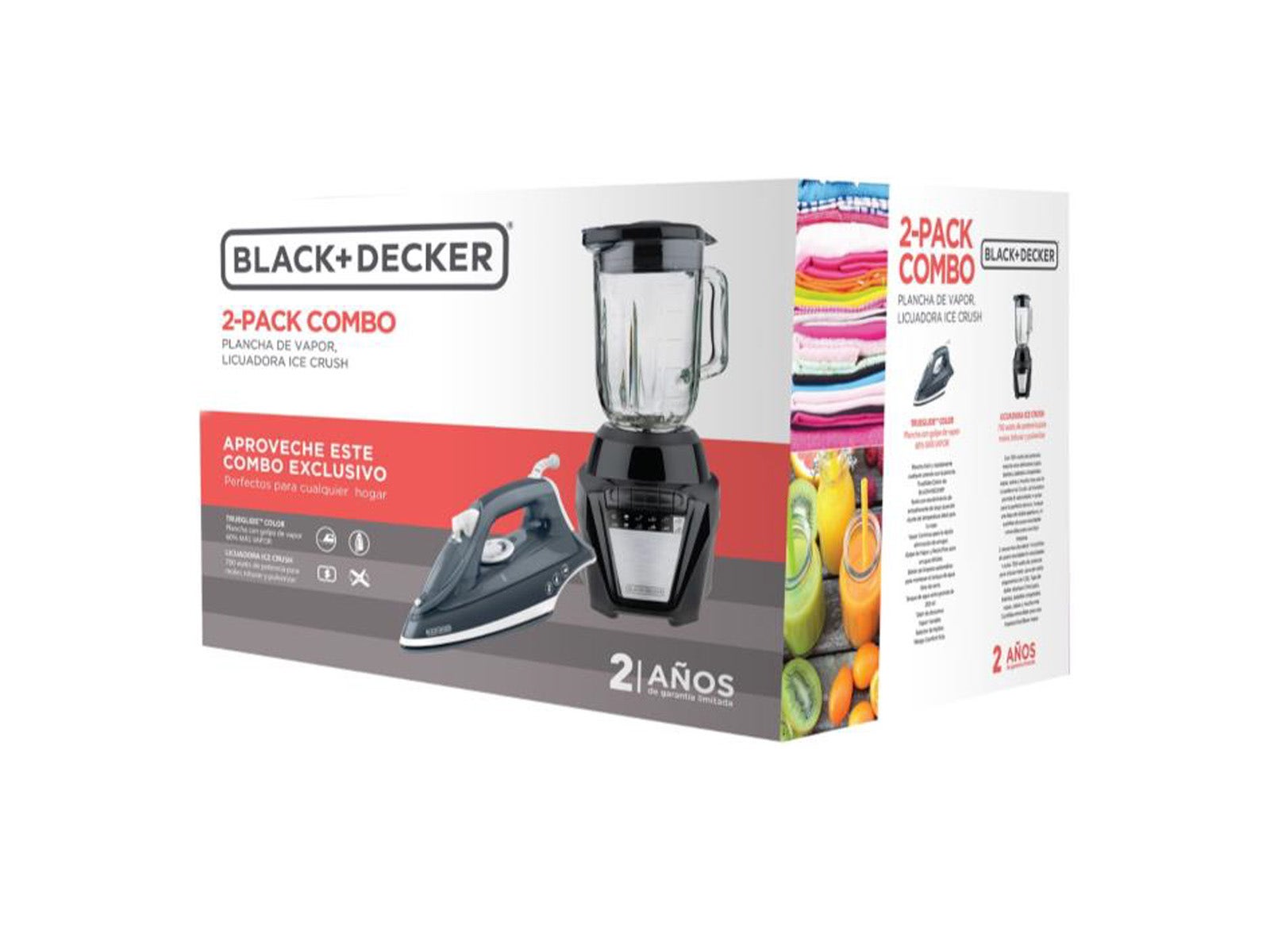 Combo de licuadora y plancha de ropa Black&Decker