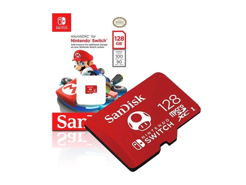 MicroSDXC UHS-I SanDisk para Nintendo Switch de 128GB, 100 MB/s