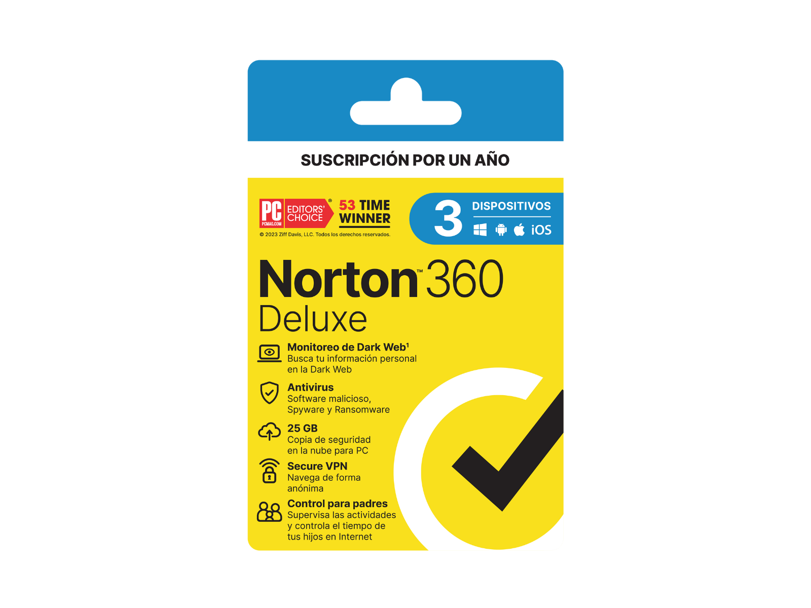 Tarjeta Norton 360 Deluxe 3 Dispositivos de 12 Meses