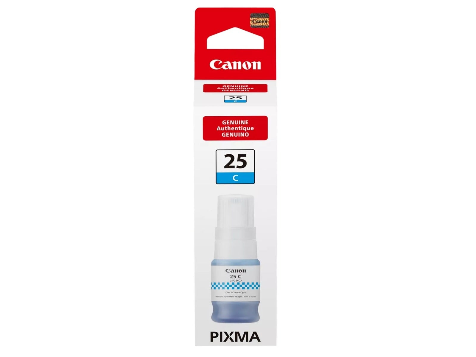 Botella de Tinta Canon GI-25 Cyan para Impresora MAXIFY GX2010