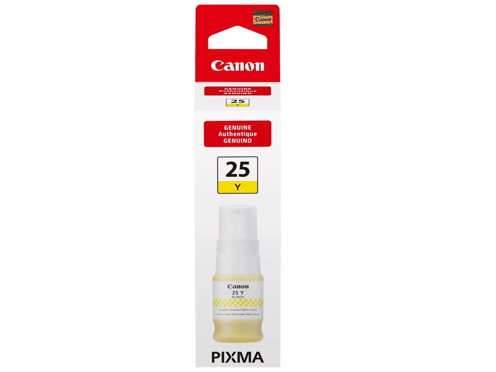 Botella de Tinta Canon GI-25 Amarillo para Impresora MAXIFY GX2010