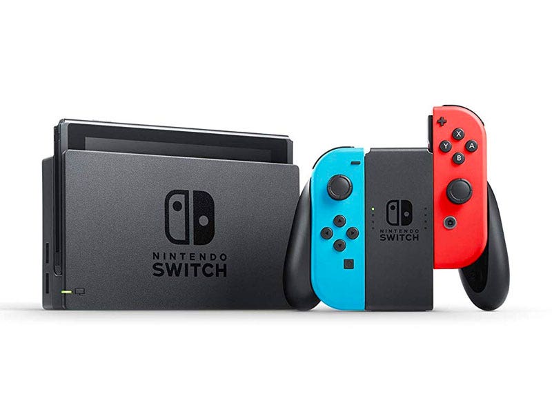 Consola Nintendo Switch 1.1 + Control Joy-Con Neon Blue y Neon Red