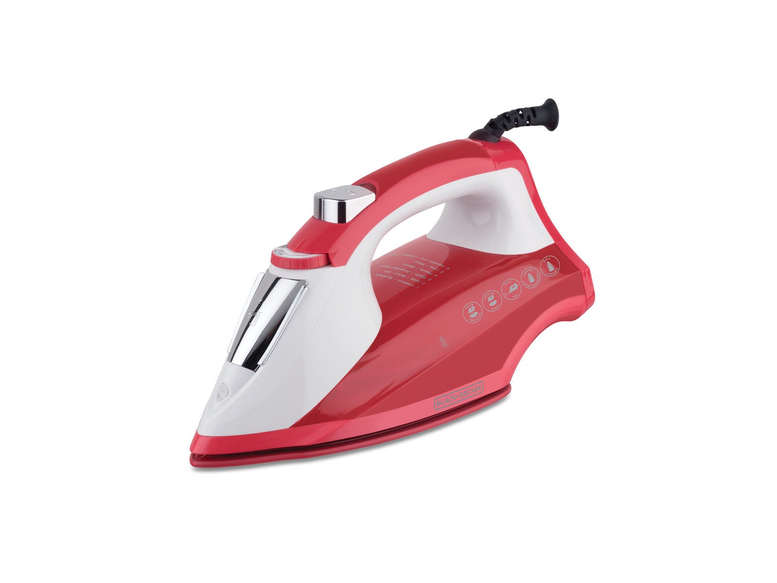 Plancha de ropa Black&Decker color coral, IR1865