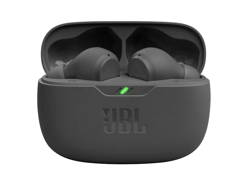 Audífonos JBL Vibe Beam In-Ear Inalámbricos con Micrófono y Resistencia al Agua (Negro)