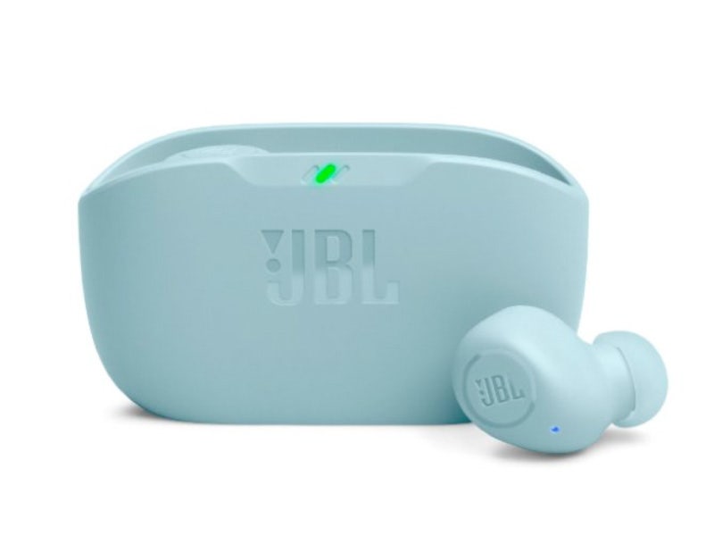 Audífonos JBL Vibe Buds In-Ear Inalámbricos con Resistencia al Agua y Polvo (Celeste)