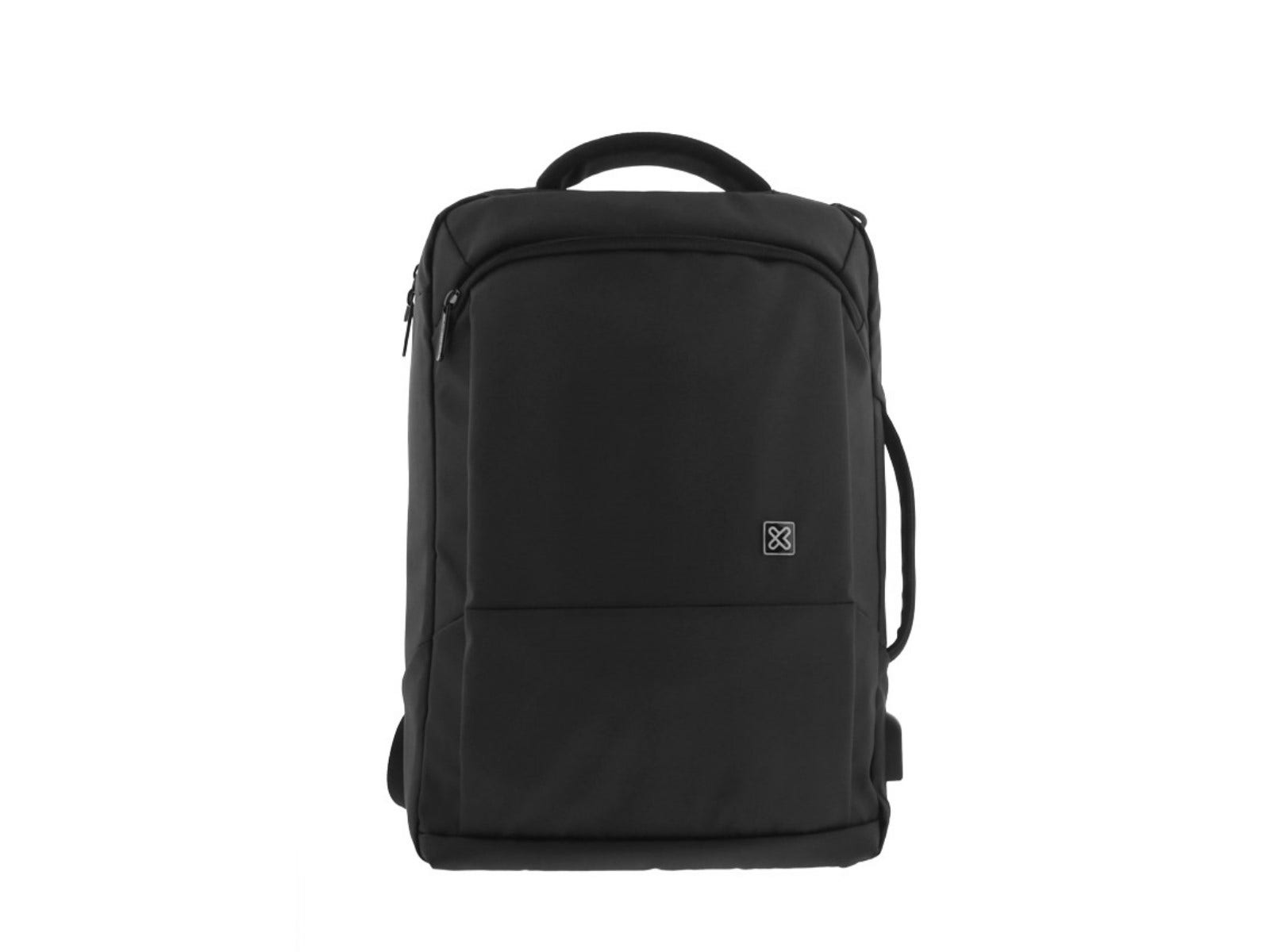 Mochila y maletín para laptop de hasta 15.6" -Negro-