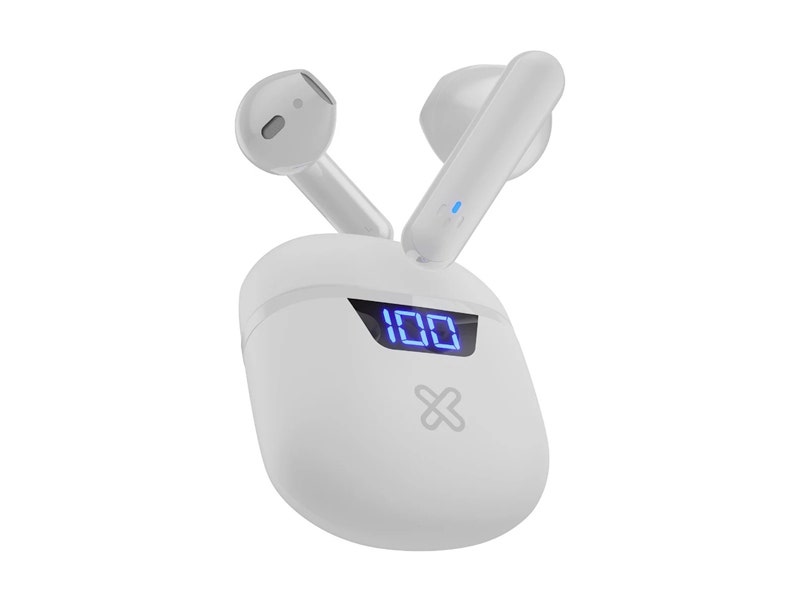 Audífonos Klip Xtreme Touchbuds In-Ear Inalámbricos con Resistencia al Agua (Blanco)