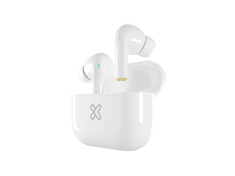 Audífonos Klip Xtreme TuneFiBuds In-Ear Inalámbricos con Resistencia al Agua (Blanco)