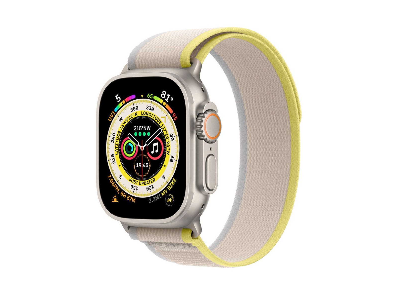 Apple Watch Ultra GPS, 49mm (Trail Band Amarilla)