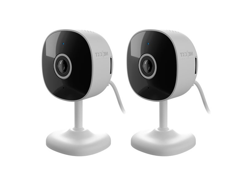 2 Cámara de vigilancia 2K para interior compatible con Googlee Assistant y Alexa, memoria SD.