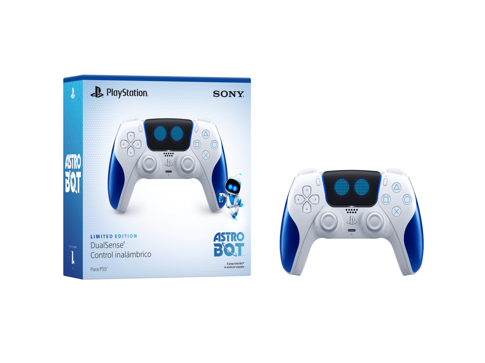 PS5 control inalámbrico Astro Bot edición limitada -Blanco-