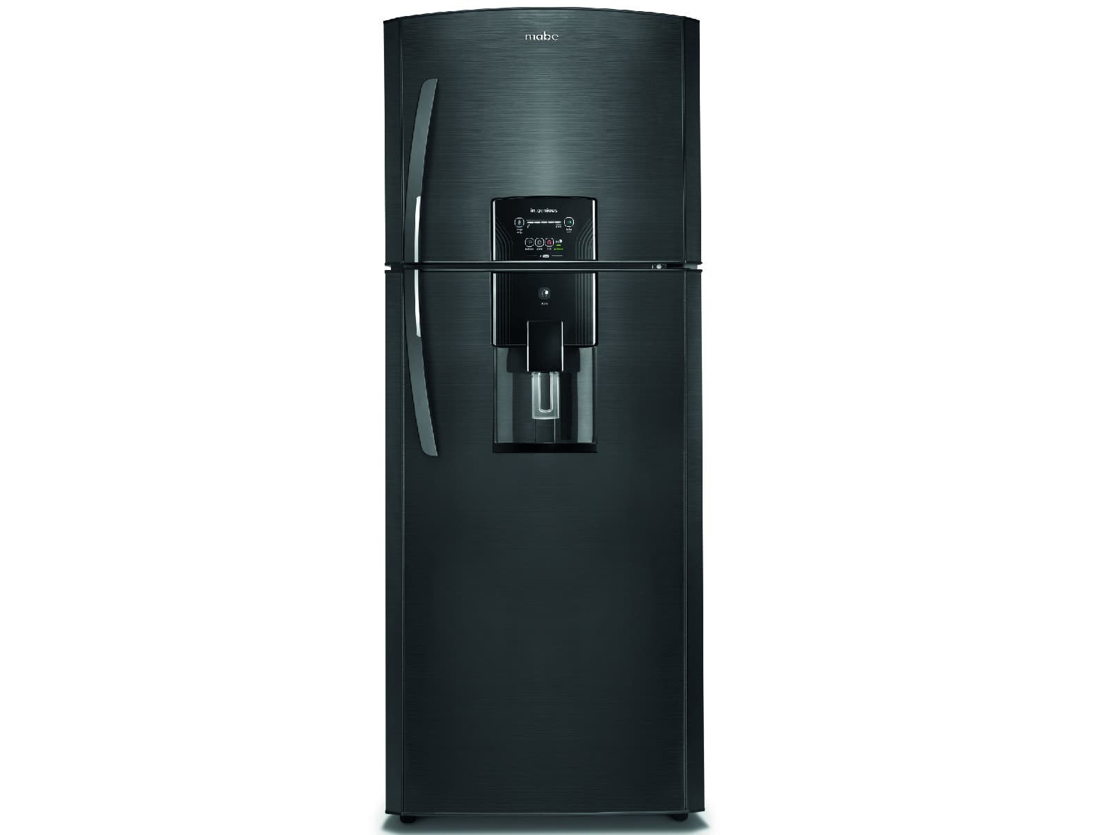 Refrigeradora Inverter Top Mount de 16' cúbicos con dispensador, negro mate