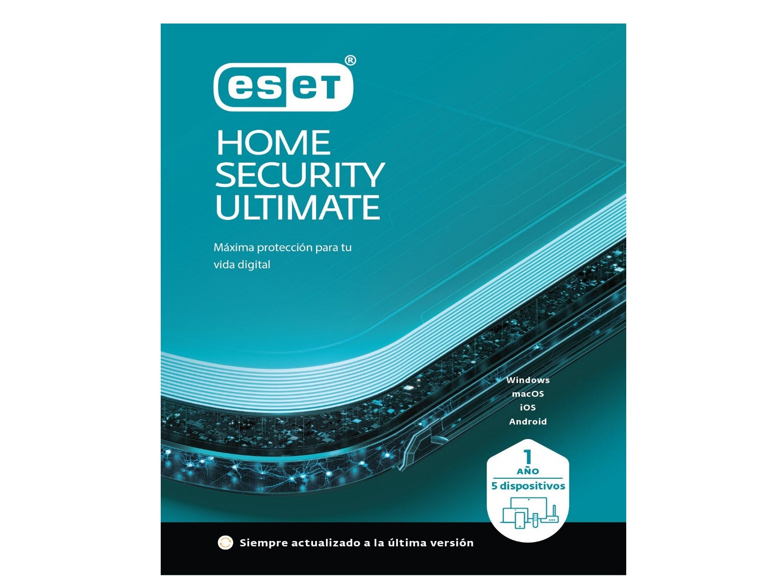 Licencia Virtual ESET Home Security Ultimate para 5 Dispositivos por 1 Año