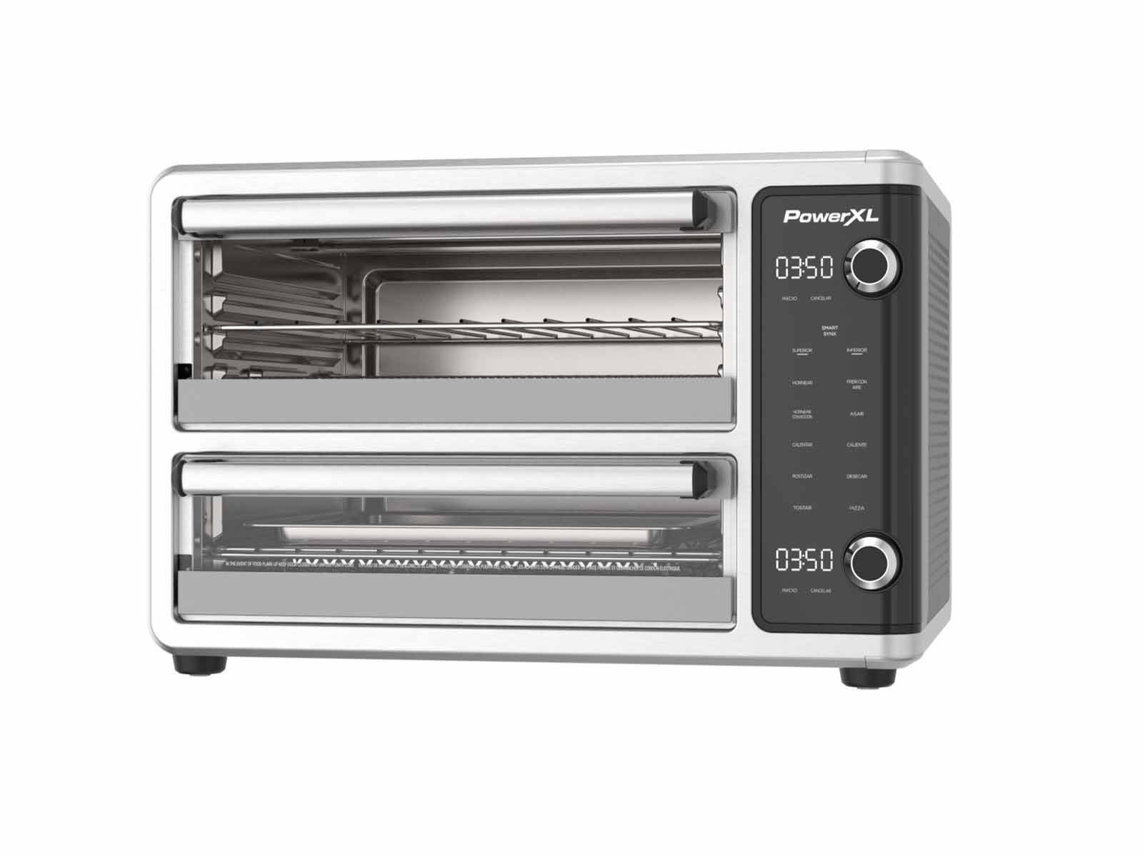 Horno tostador y freidora de doble de 28L, Power XL TO67D51SPLA