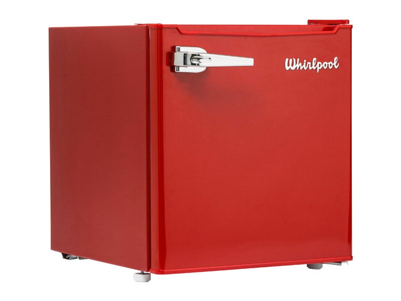 Frigobar de 2', color rojo, Whirlpool WS2105R.