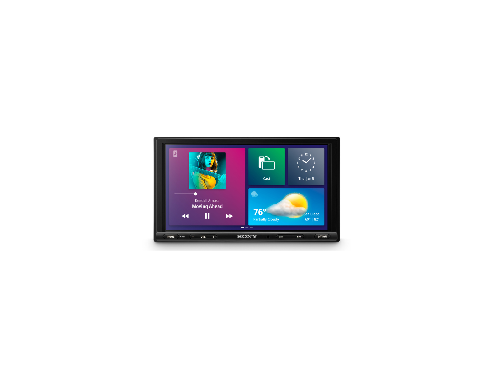 Reproductor Multimedia XAV1600, Pantalla de 6.75", Bluetooth