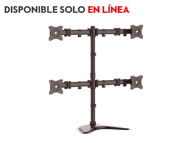 Montura para 4 monitores de hasta 27"