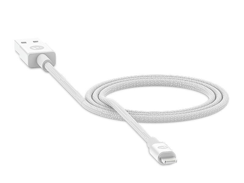 Mophie Cable de Carga USB a USB Lightning 1m (Blanco)