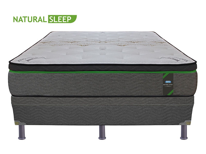 Cama Matrimonial Indufoam Natural Sleep Base Acolchada