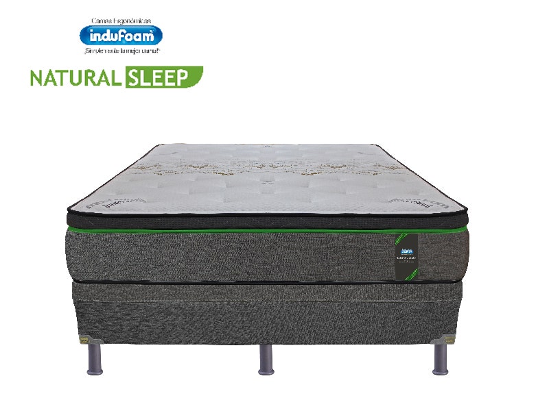 Cama Queen Indufoam Natural Sleep Base Estandar