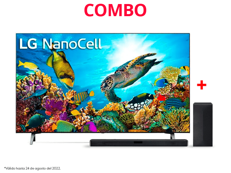 Combo Televisor LG 70NANO75SPA + Barra de Sonido SL4