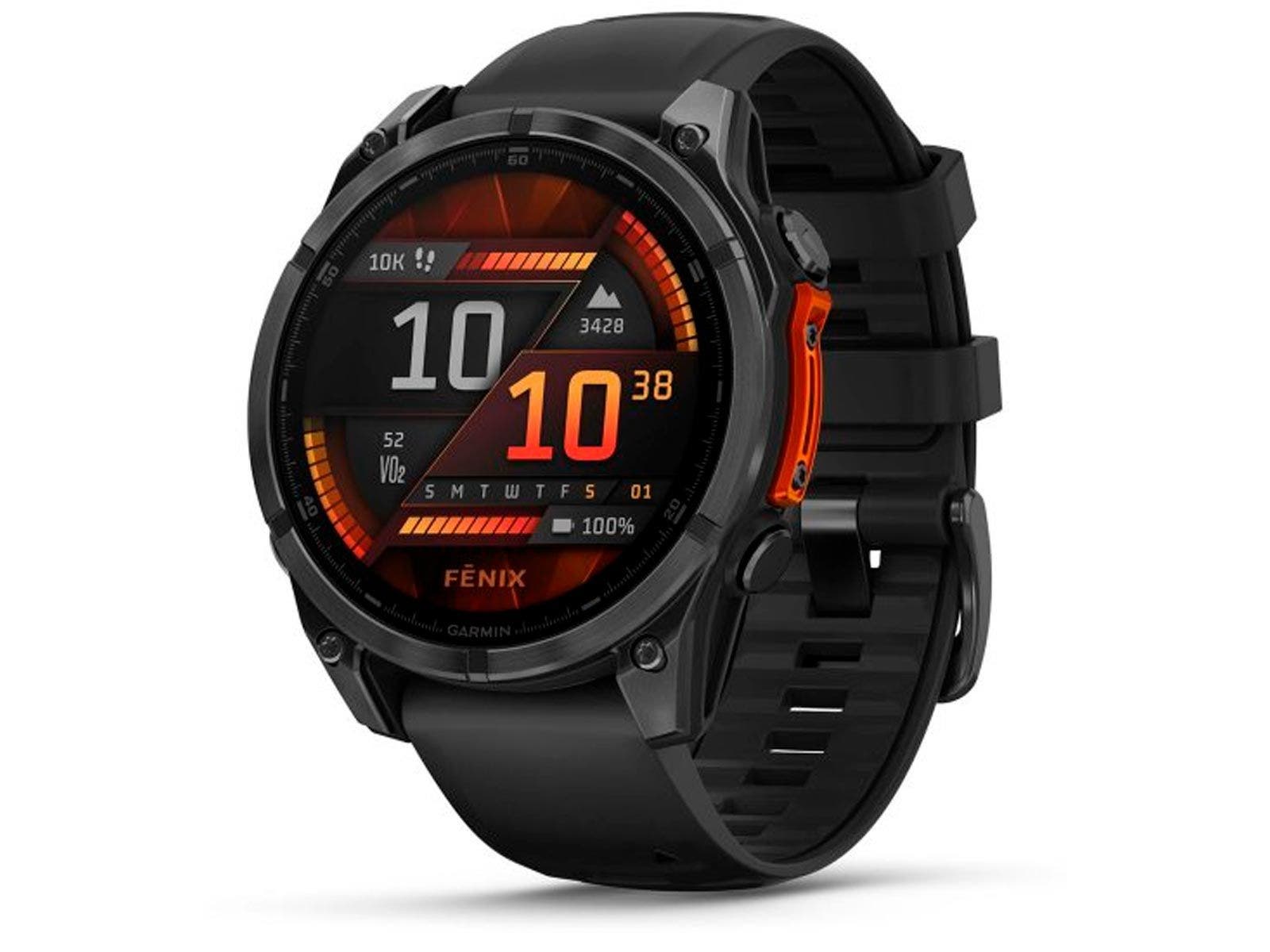 Garmin Fenix 8 Glass AMOLED, 47mm -Negro-