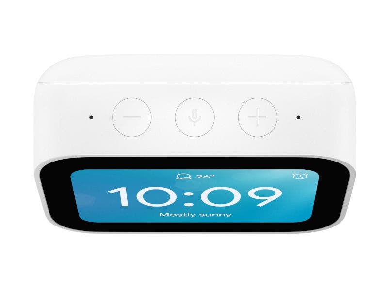 Reloj despertador inteligente compatible con Google Assistant.