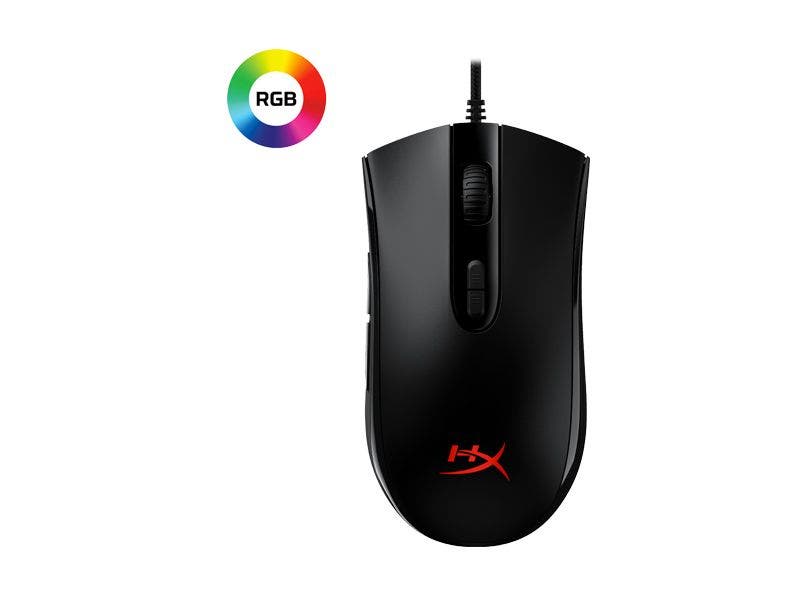 Mouse HyperX Pulsefire Core Gaming Alámbrico con Sensor Óptico (Negro)