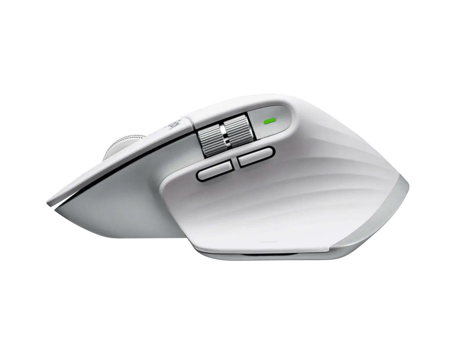 Mouse Logitech MX Master 3s Inalámbrico Ultra Rápido con Clics Silenciosos (Gris Claro)