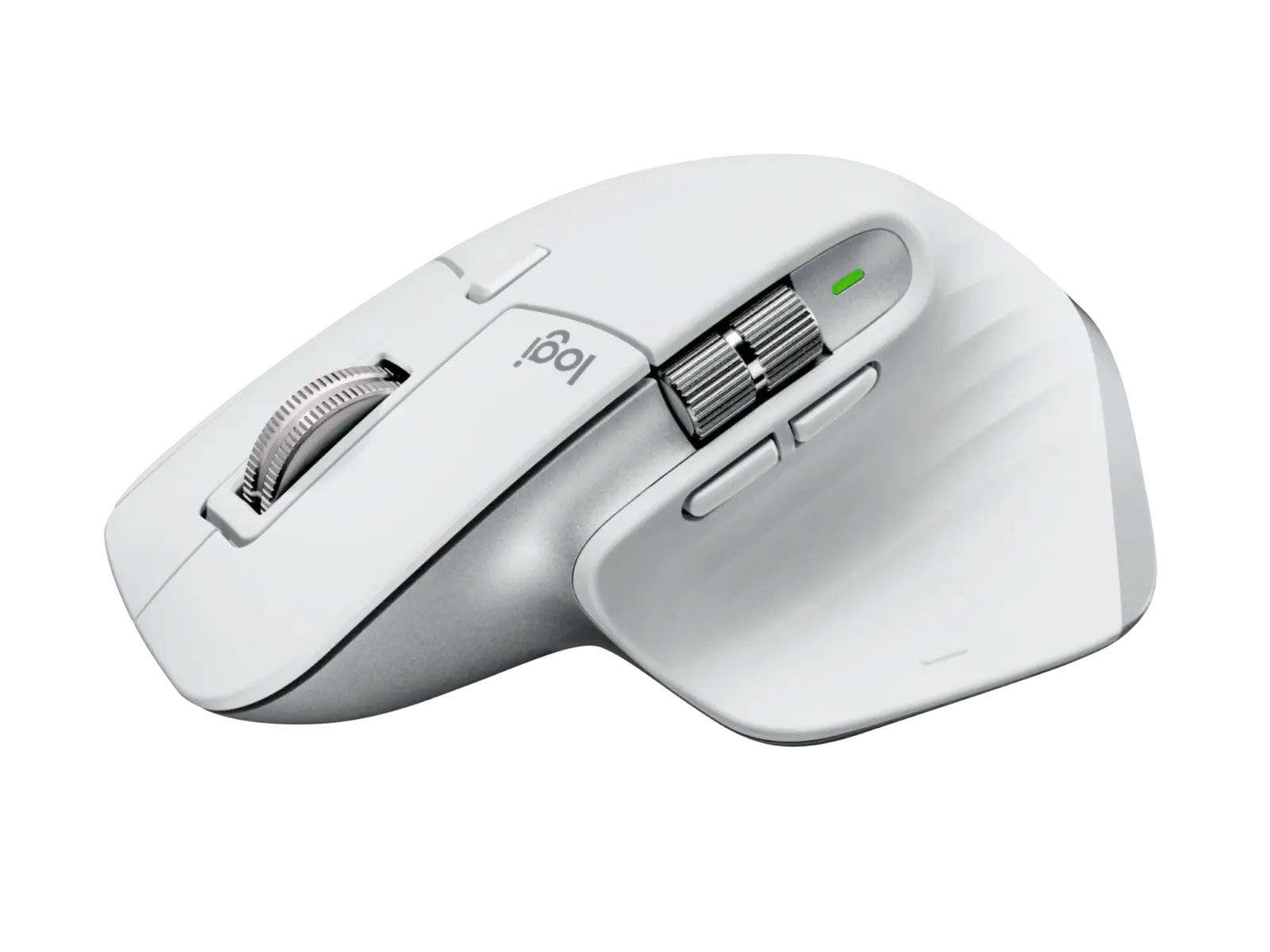 Mouse Logitech MX Master 3s Inalámbrico Ultra Rápido con Clics Silenciosos (Gris Claro)