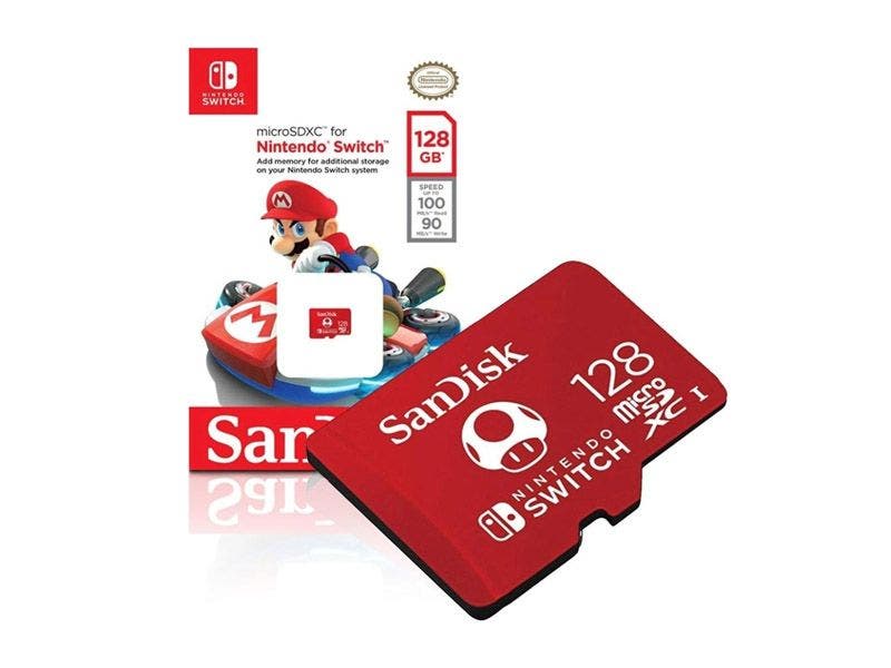 MicroSDXC UHS-I SanDisk para Nintendo Switch de 128GB, 100 MB/s 