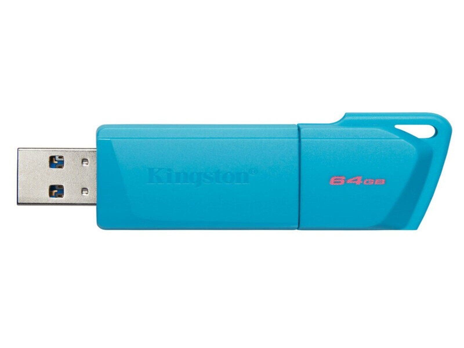 Kingston 64GB USB DT Exodia M DTXM NEON Aqua Blue