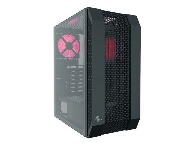 Chasis Xtech DEIMOS Gaming tipo Torre ATX Mediana con Ventana de Acrílico (Negro)