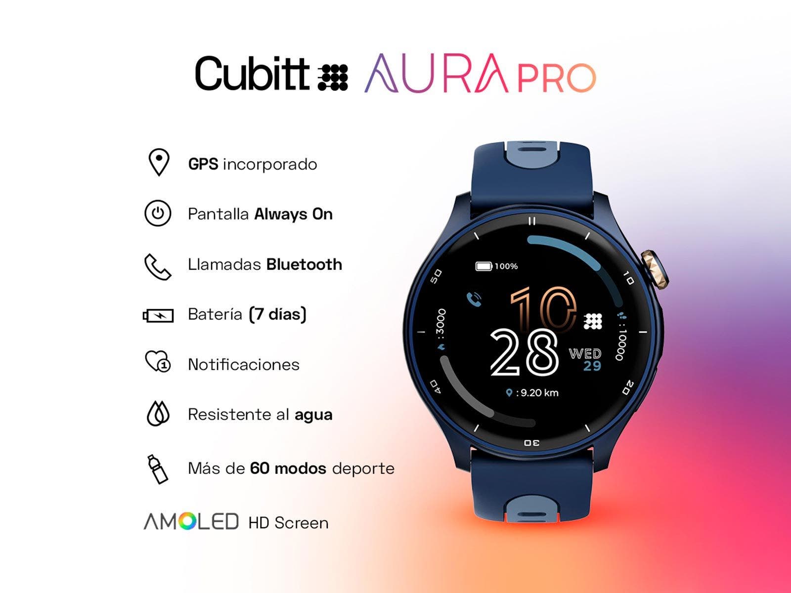 Cubitt, Reloj Inteligente AURA PRO (Azul)