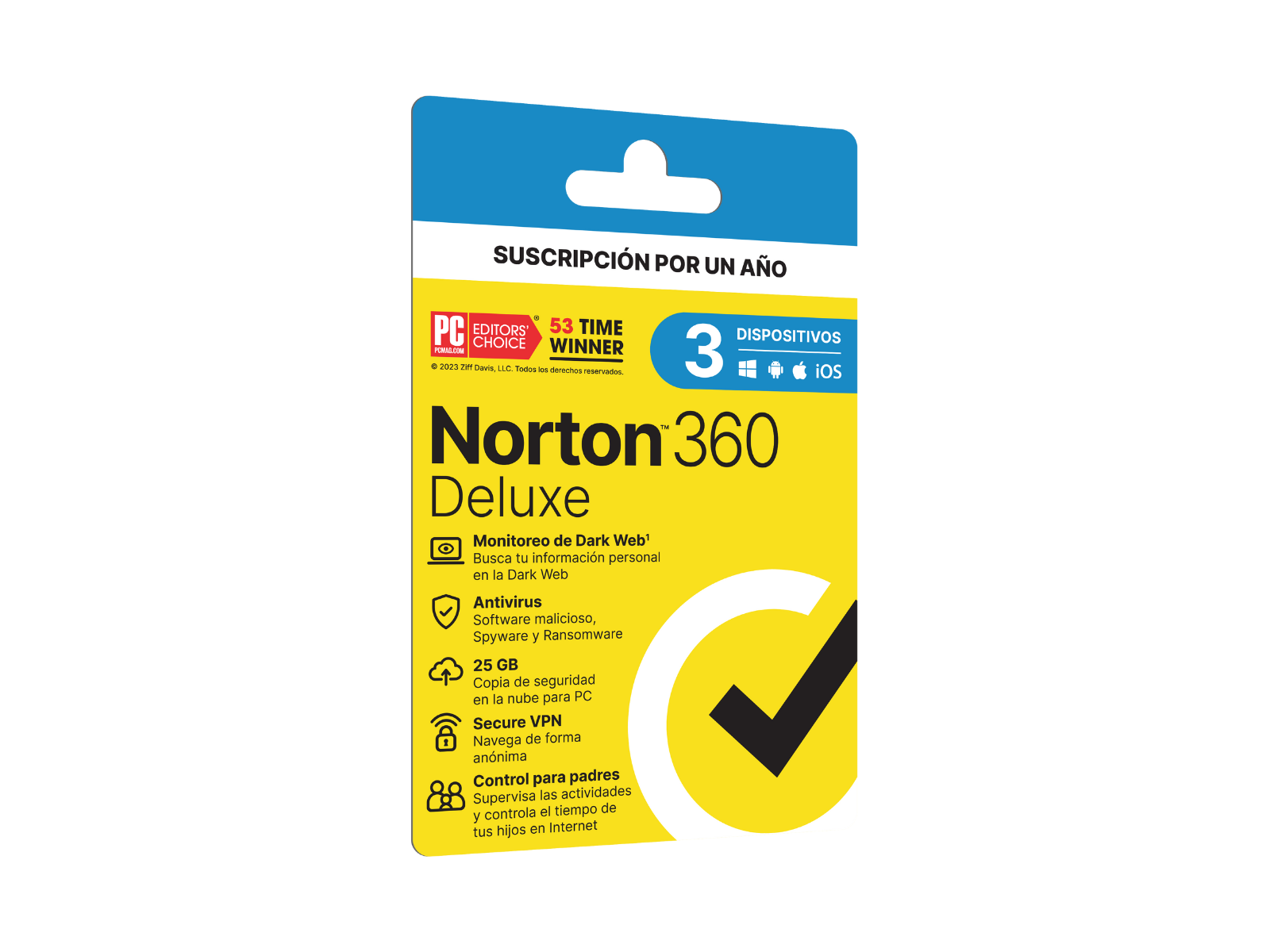 Tarjeta Norton 360 Deluxe 3 Dispositivos de 12 Meses