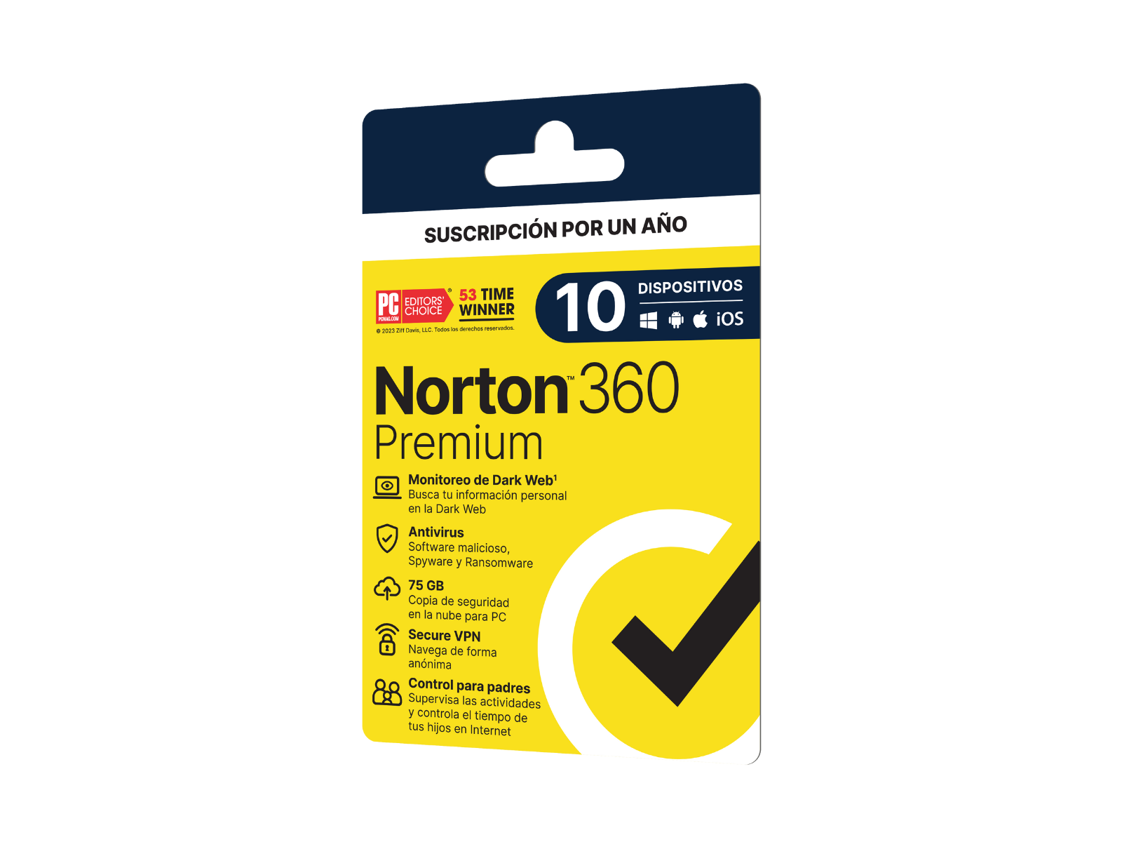 Tarjeta Norton 360 Premium 10 Dispositivos de 12 Meses