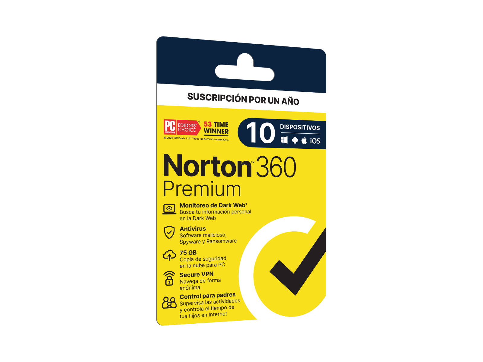 Tarjeta Norton 360 Premium 10 Dispositivos de 12 Meses