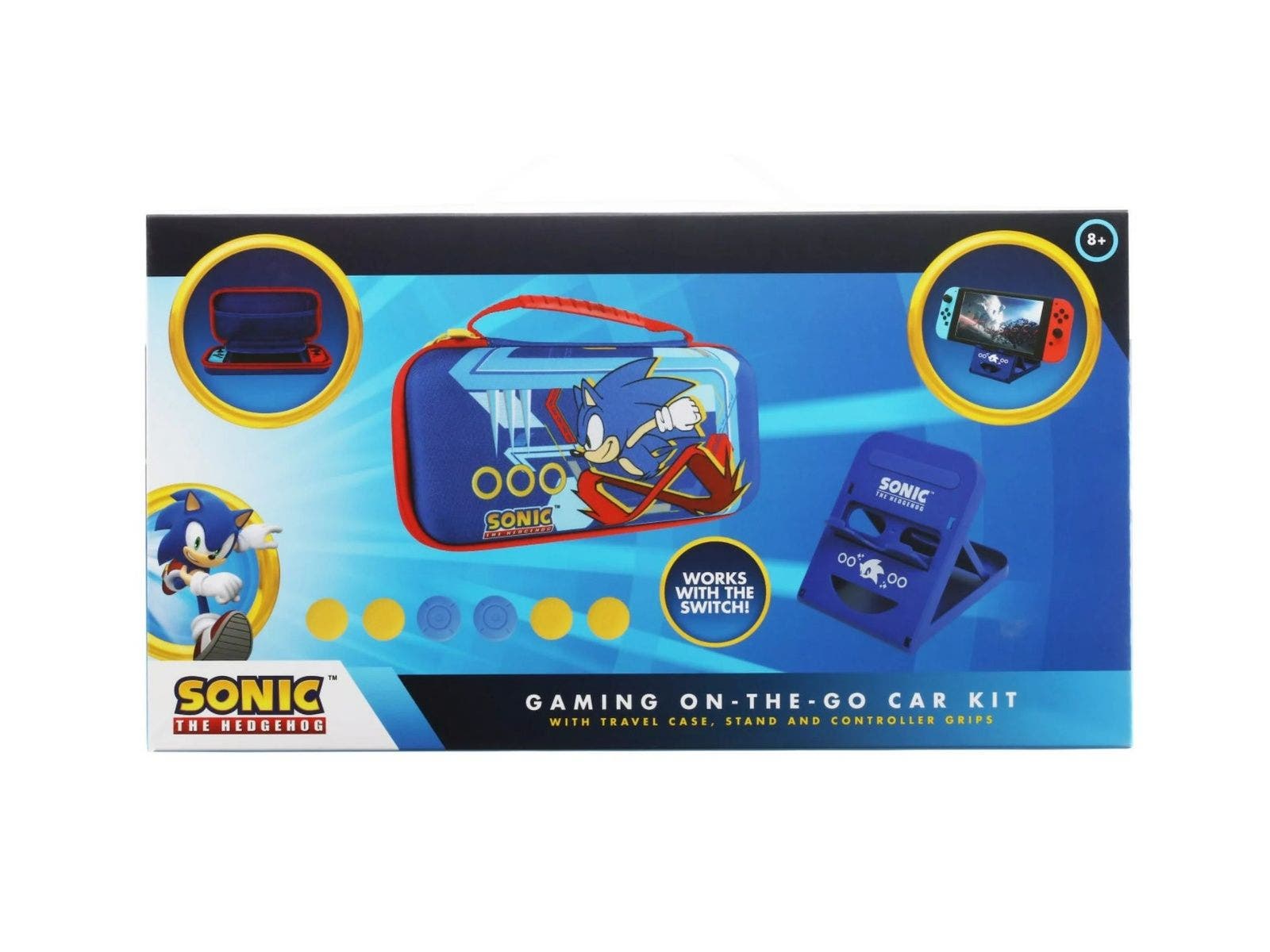 Silla Inflable y Headset con Micrófono Sonic The Hedgehog (Azul)