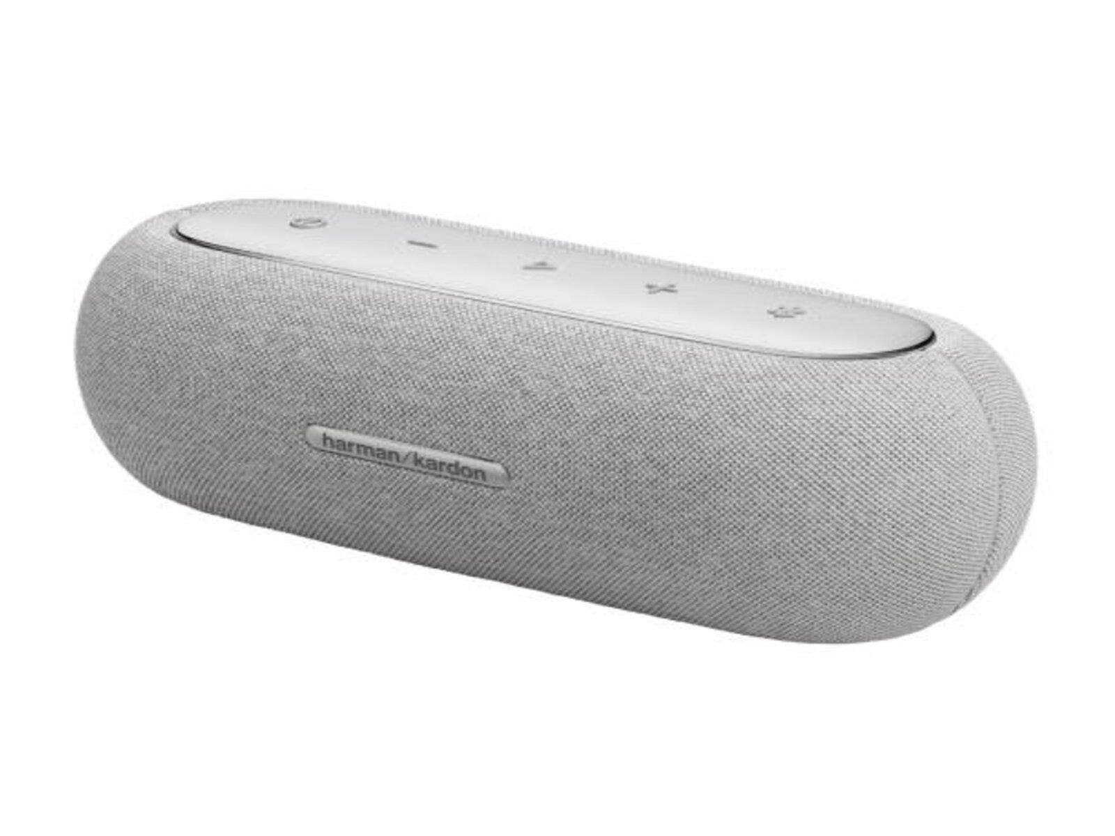 Bocina Harman Kardon Luna Inalámbrica con Resistencia al Agua y Polvo (Gris)