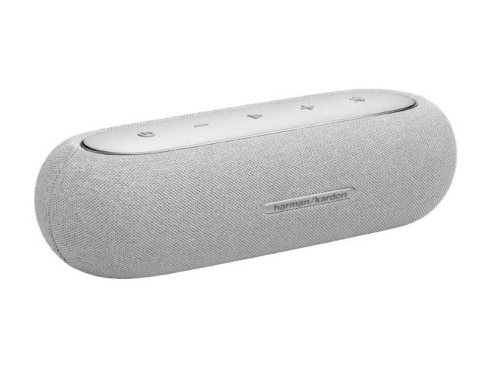 Bocina Harman Kardon Luna Inalámbrica con Resistencia al Agua y Polvo (Gris)